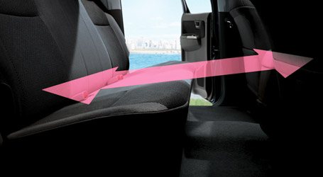 hilux Revo has plenty of knee-room for passengers