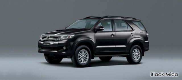 Black Mica Metallic Toyota Fortuner 2013